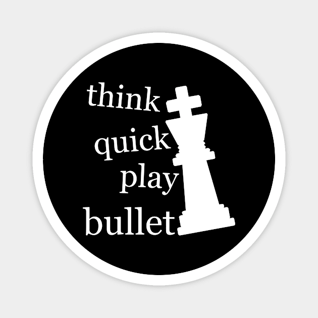 Bullet Chess Player Magnet by SpassmitShirts